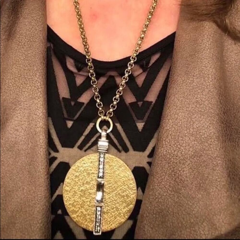 Silpada Brass & Swarovski Crystal Necklace